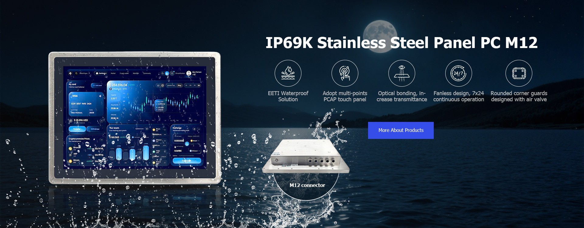 industrial panel pc ip69k