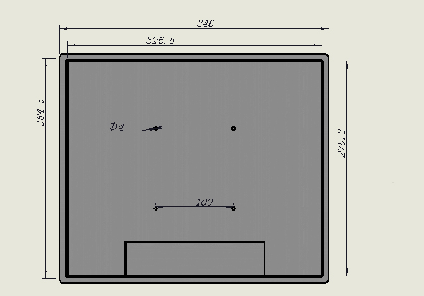 12 inch Touch Monitor With 6mm Tempered Glass