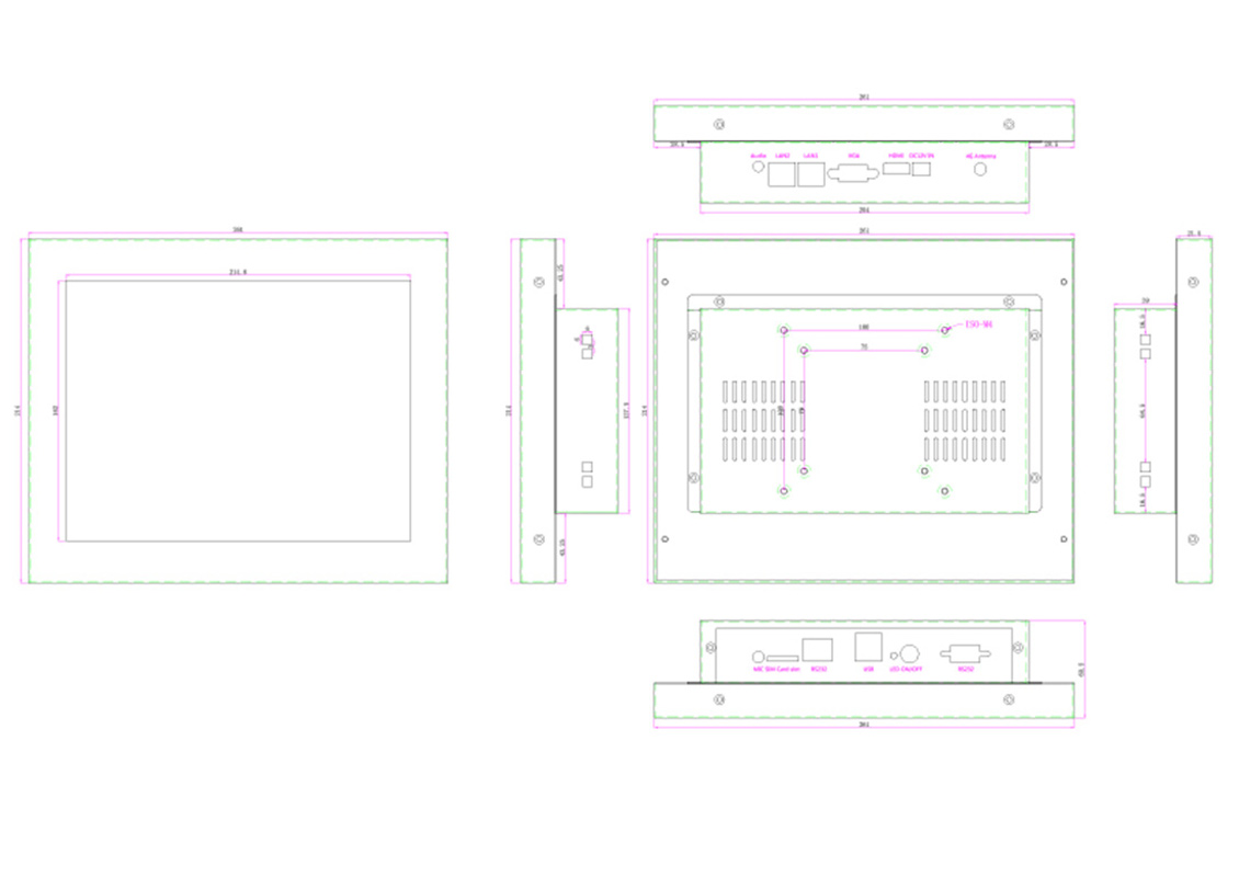 10.4 inch Touch Panel PC With Sim Slot