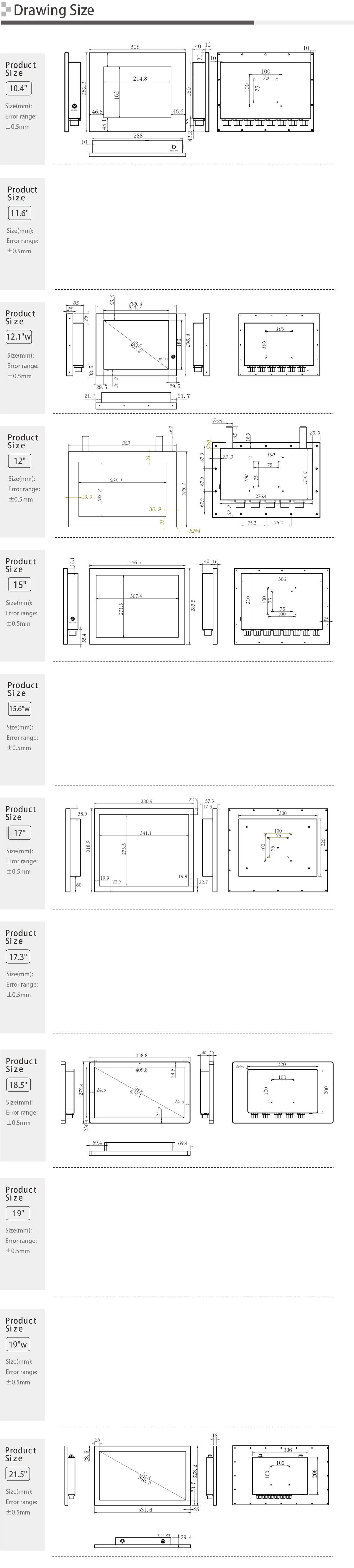 Full IP65 Stainless Steel Touch Panel PC SC100SW