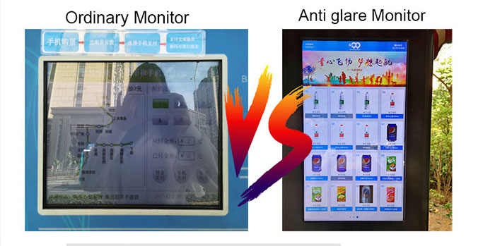 high brightness 7 inch touch monitor for EV kiosk