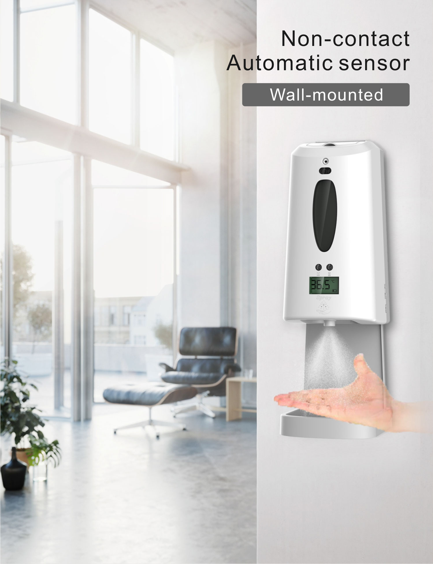 Auto Temperature Measuring Soap Dispenser