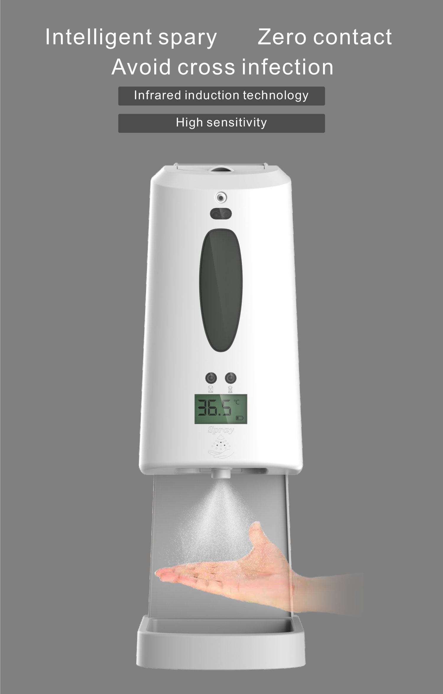 Auto Temperature Measuring Soap Dispenser