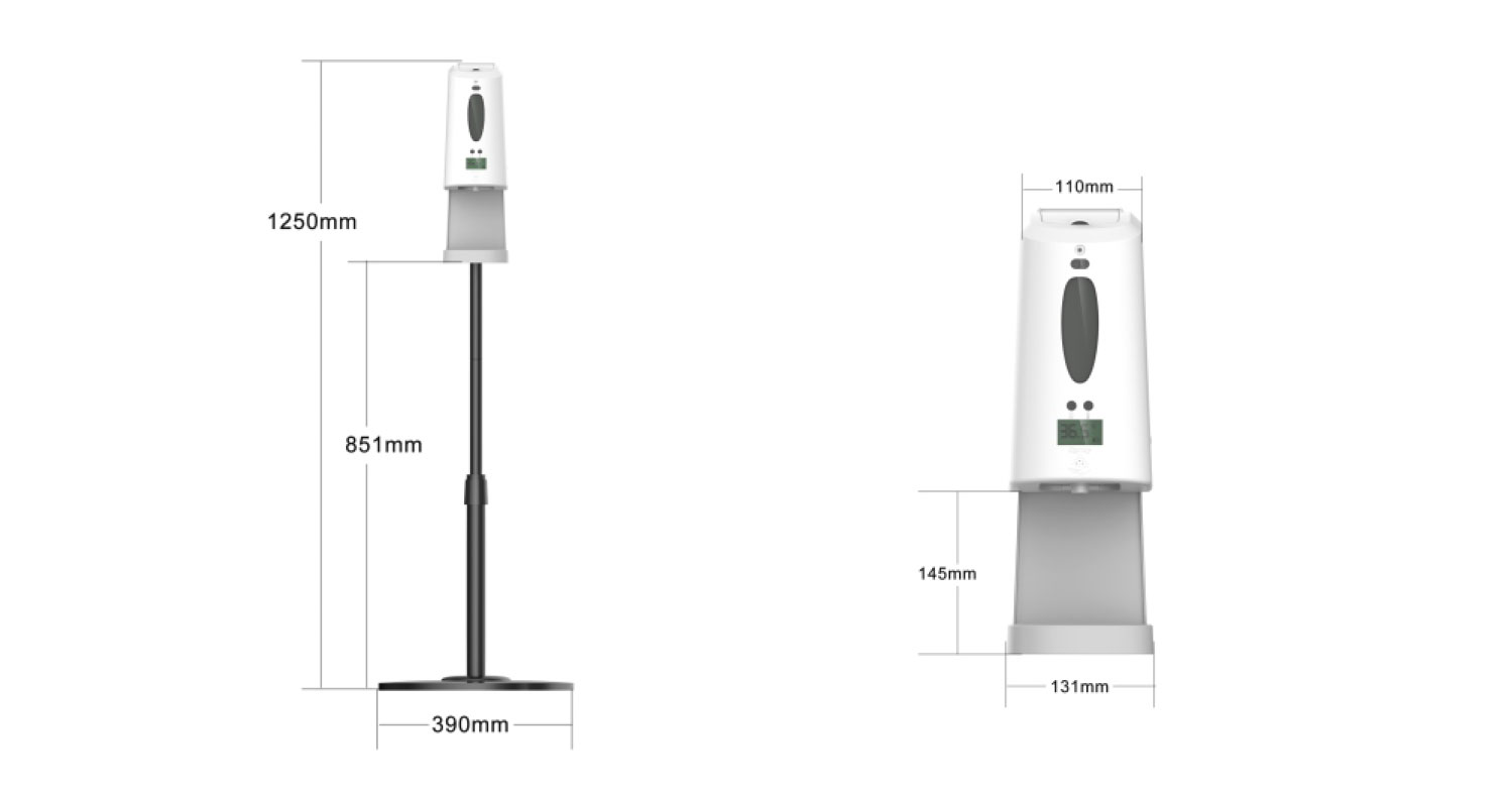 Auto Temperature Measuring Soap Dispenser