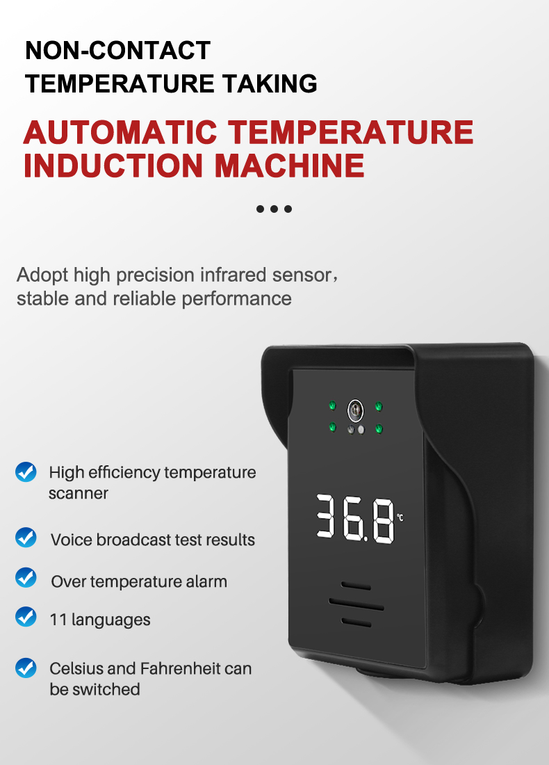 Supporting 11 languages temperature measuring device ST-400S