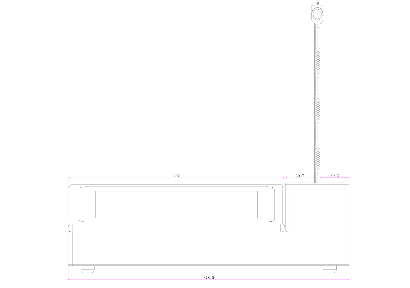 I5-6360U 8G RAM Touch Panel PC with Gooseneck Microphone