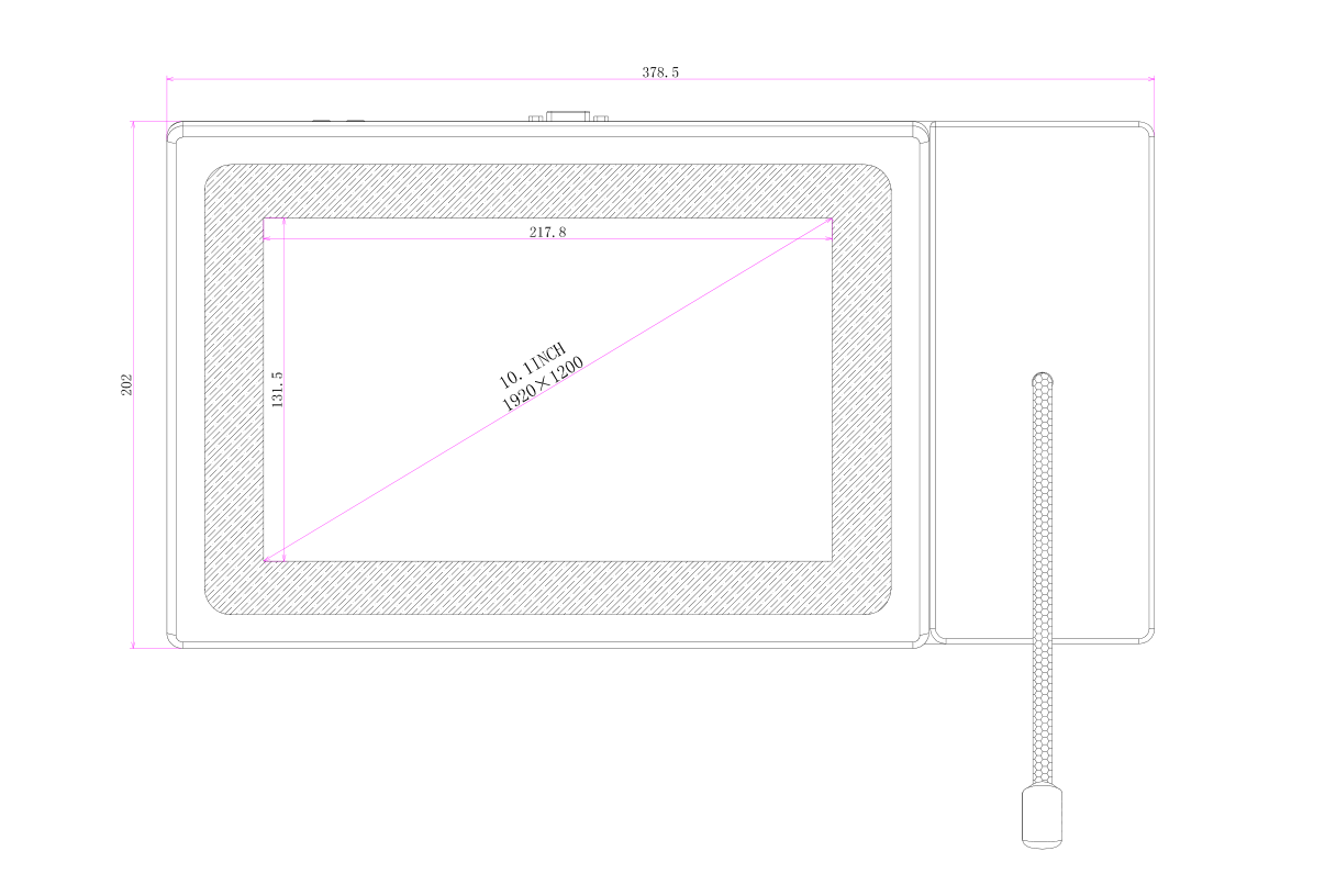 I5-6360U 8G RAM Touch Panel PC with Gooseneck Microphone