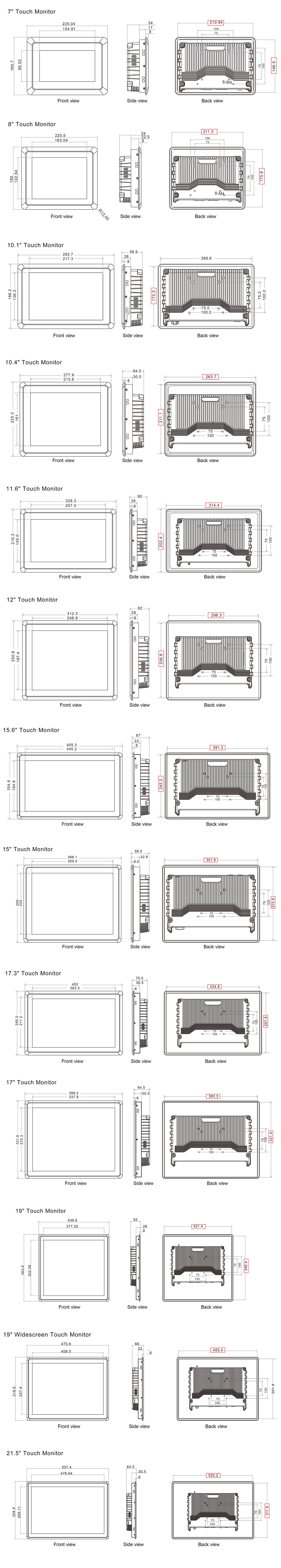 Rugged Industrial Touch Display SL700M