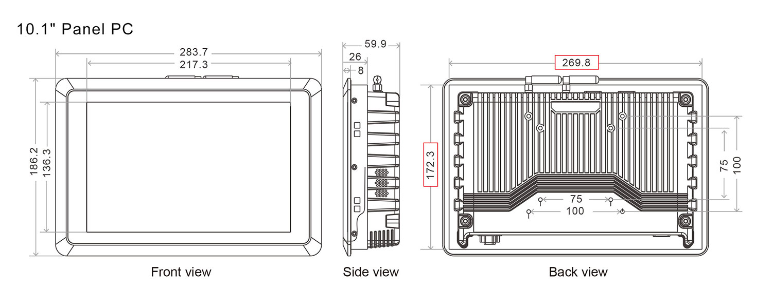 SC700M Embedded vehicle 4G Panel PC 12V TO 36V