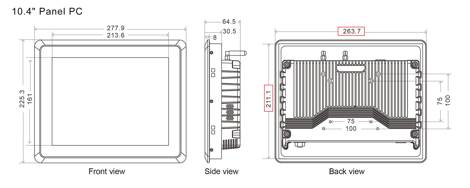 SC700M Embedded vehicle 4G Panel PC 12V TO 36V