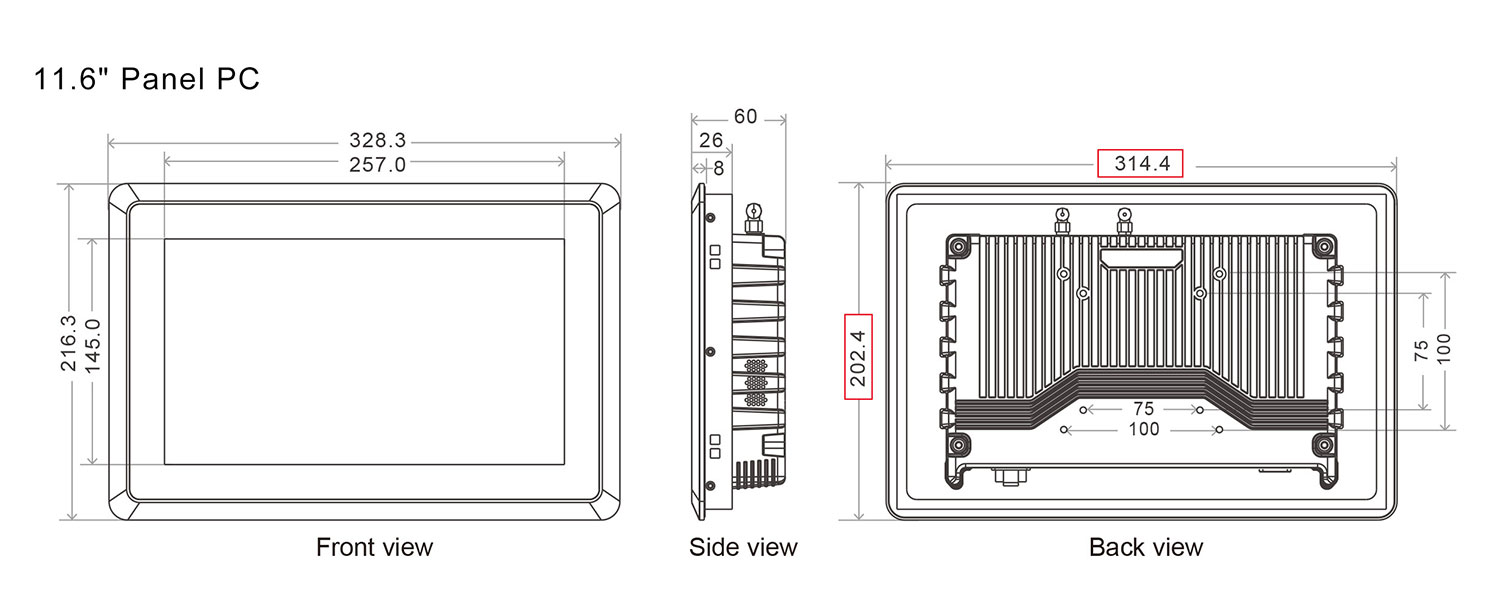 SC700M Embedded vehicle 4G Panel PC 12V TO 36V