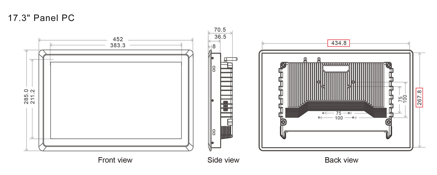 SC700M Embedded vehicle 4G Panel PC 12V TO 36V