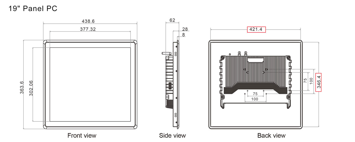 SC700M Embedded vehicle 4G Panel PC 12V TO 36V