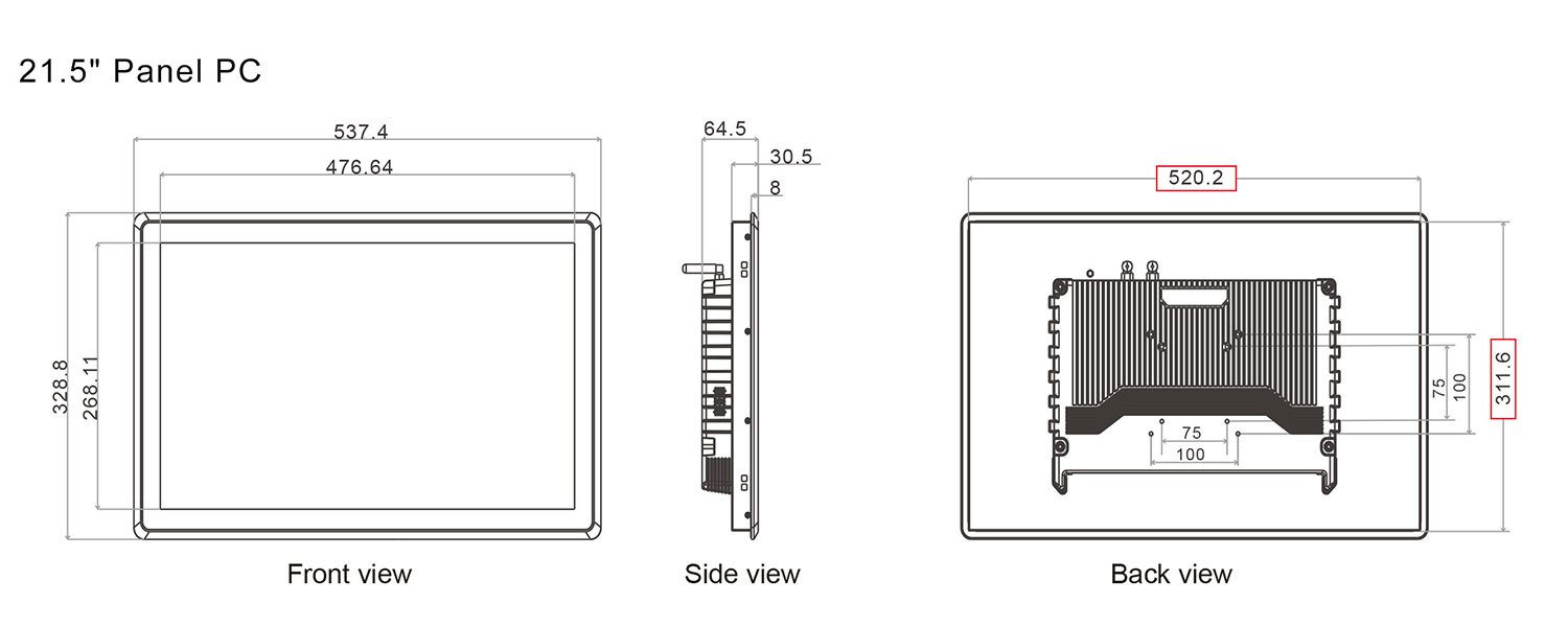 SC700M Embedded vehicle 4G Panel PC 12V TO 36V