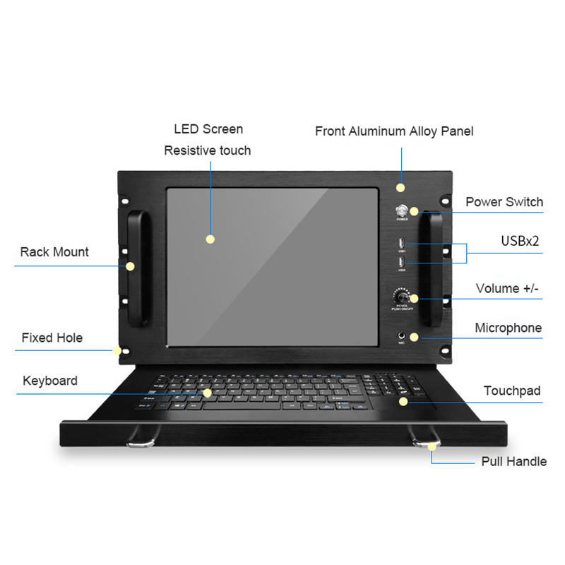 6U Industrial Control Rackmount PC Workstation