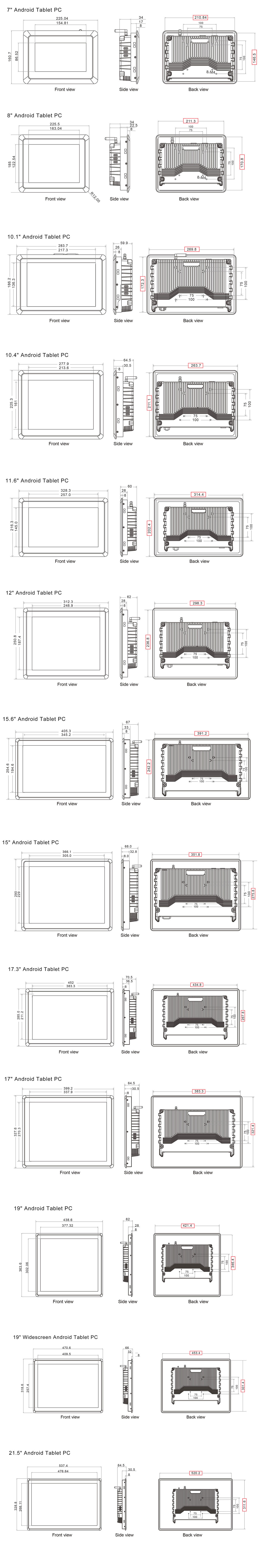 Anti-vibration EVA Industrial Android PC SC700A