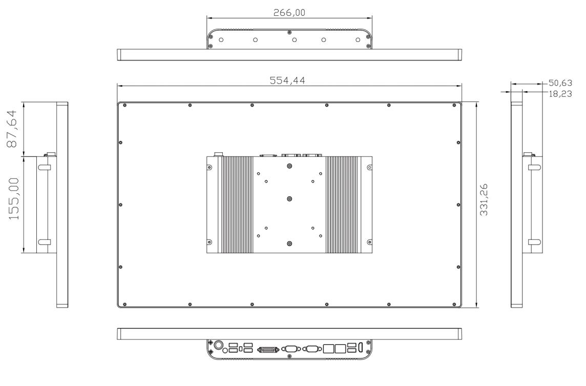 Frameless Industrial All In One PCs SC600M