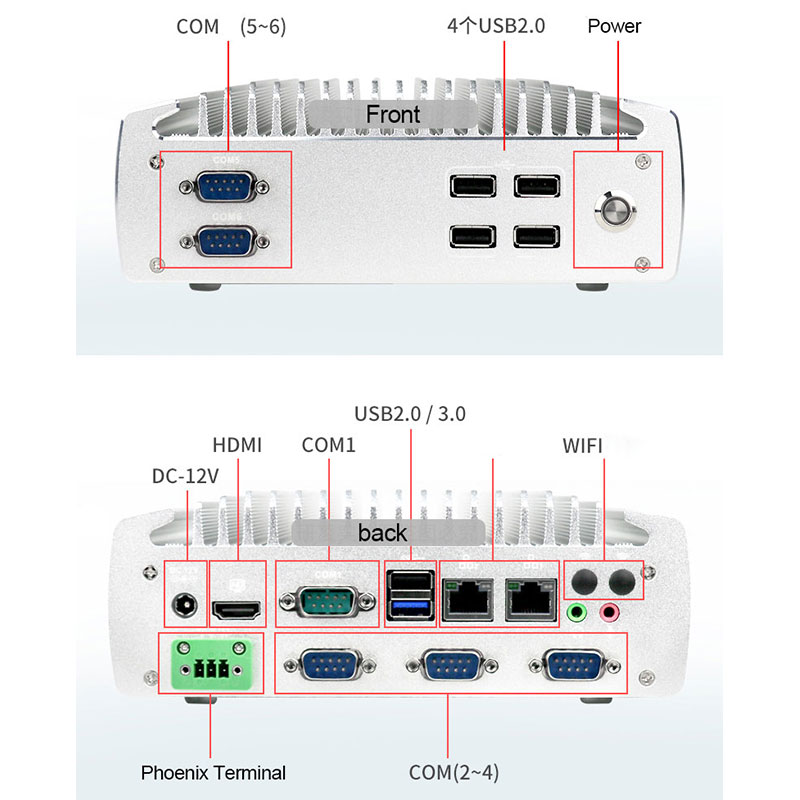 fanless embedded computer with 6 x COM fanless embedded computer with 6 x COM