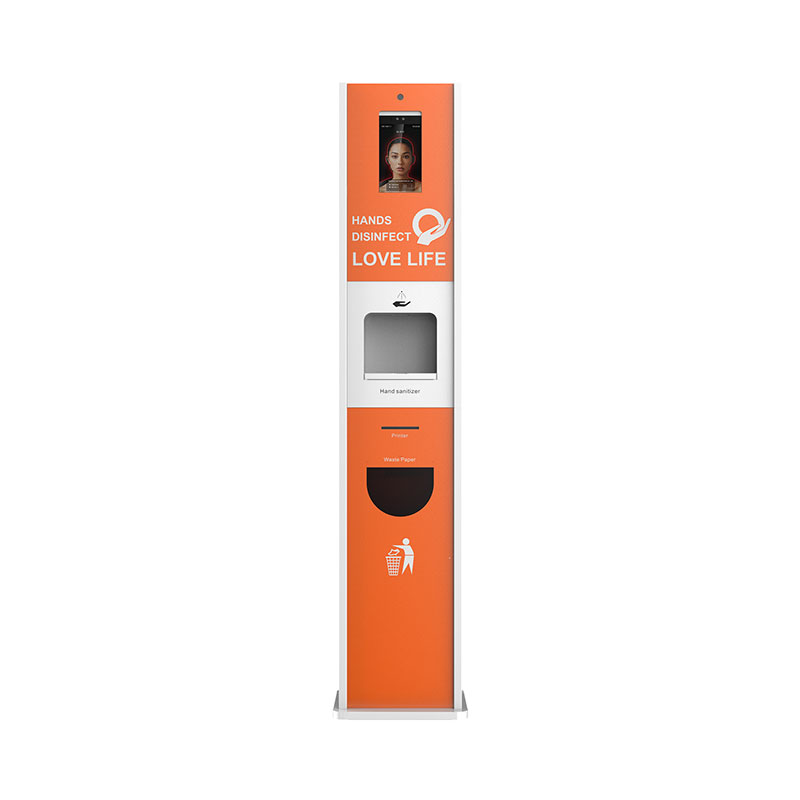 Hand Sanitizer Dispenser Temperature Scanning Kiosk