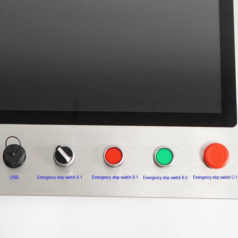 Embedded Automatic Control Panel PC with Emergency Button Embedded Automatic Control Panel PC with Emergency Button