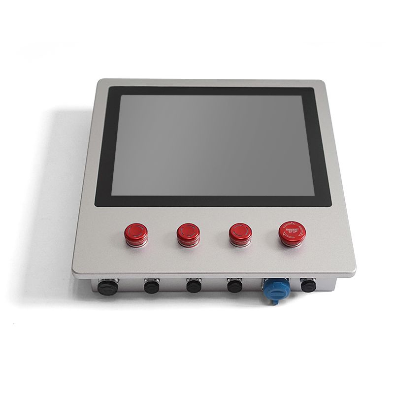 12 inch full IP65 waterproof Industrial control Monitor with 4 Buttons