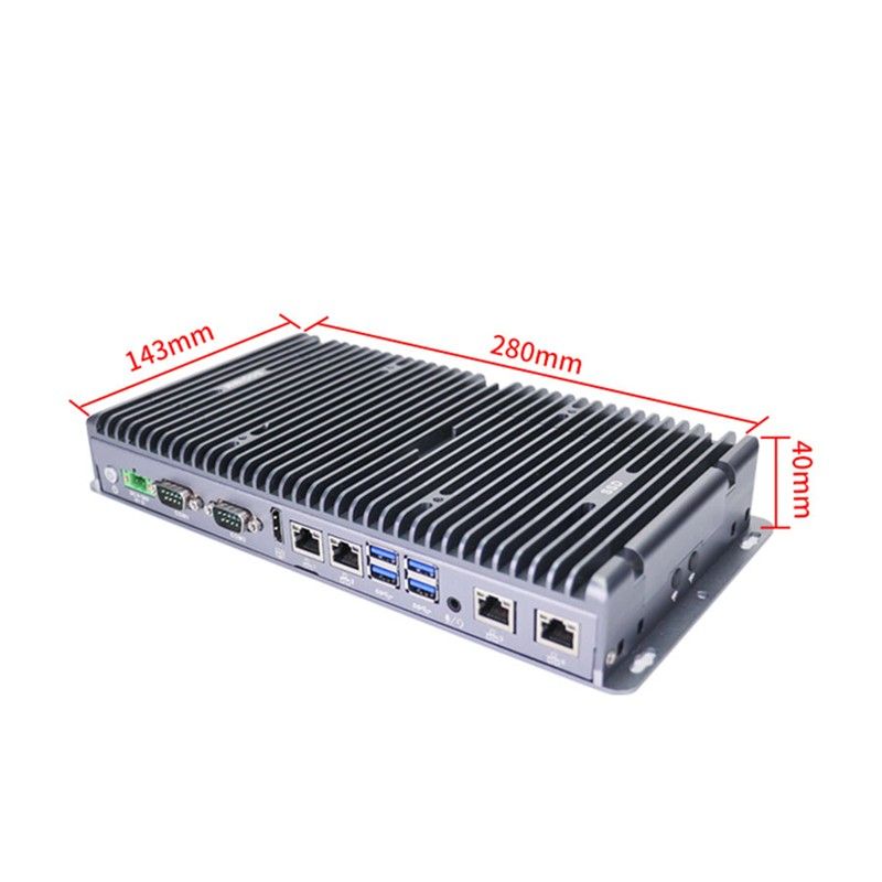 I7 8565U Embedded Automation Box PC 4 Lan Intel i211AT