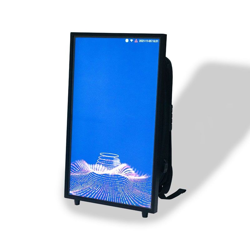 Portable LED Screen 24 Inch Waterproof Backpack Outdoor Advertising