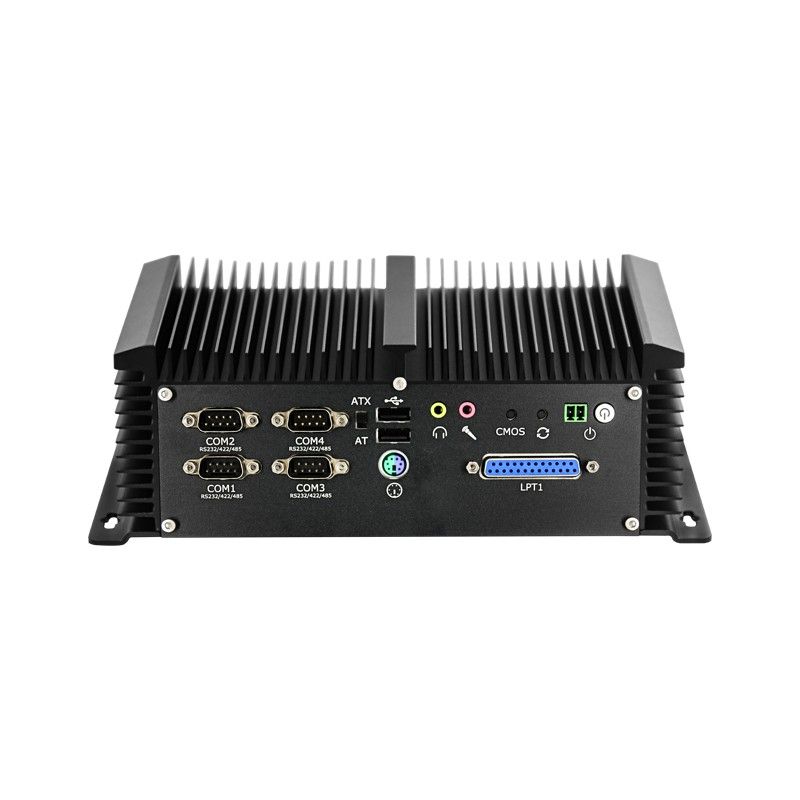 Fanless mini pc computer 6 x COM GPIO DC 9V to 36V Input