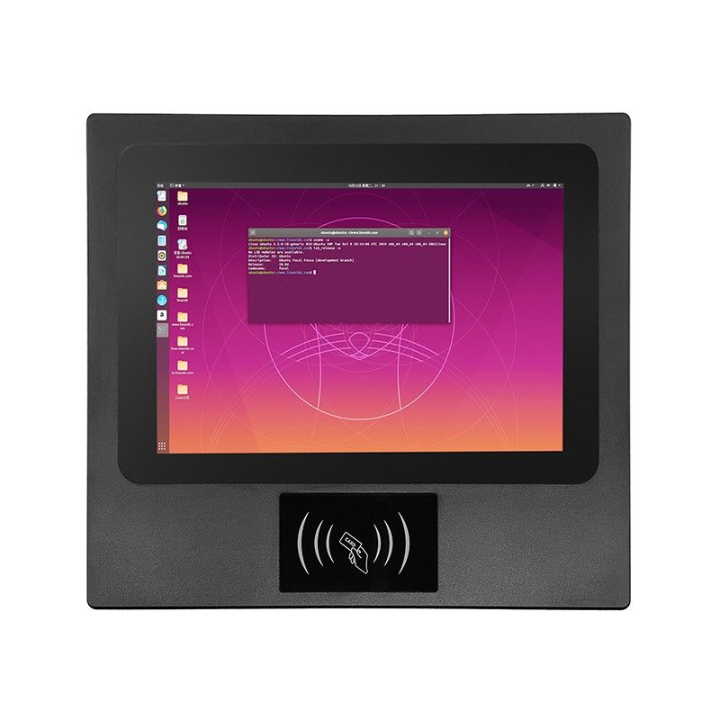 Dual Frequency RFID Industrial All In One PCs Ubuntu