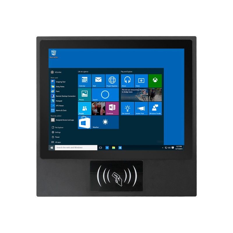 15 inch all in one pc intel i3 4005U capacitive touchscreen with RFID