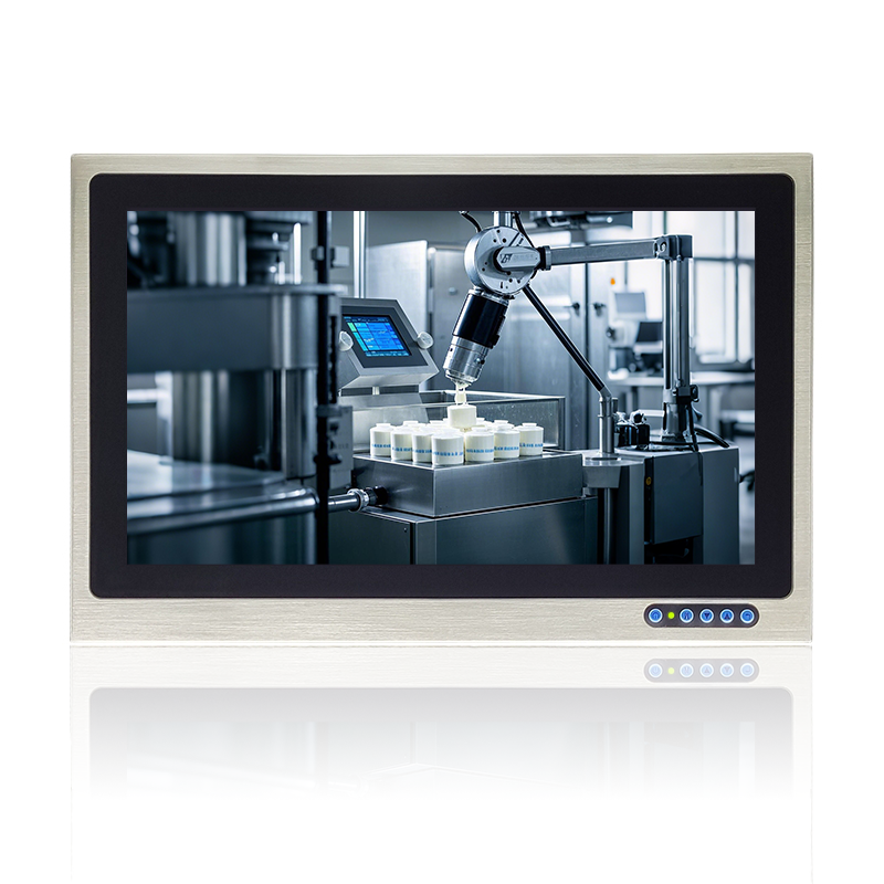 Stainless steel touch screen monitor EETI waterproof ip65