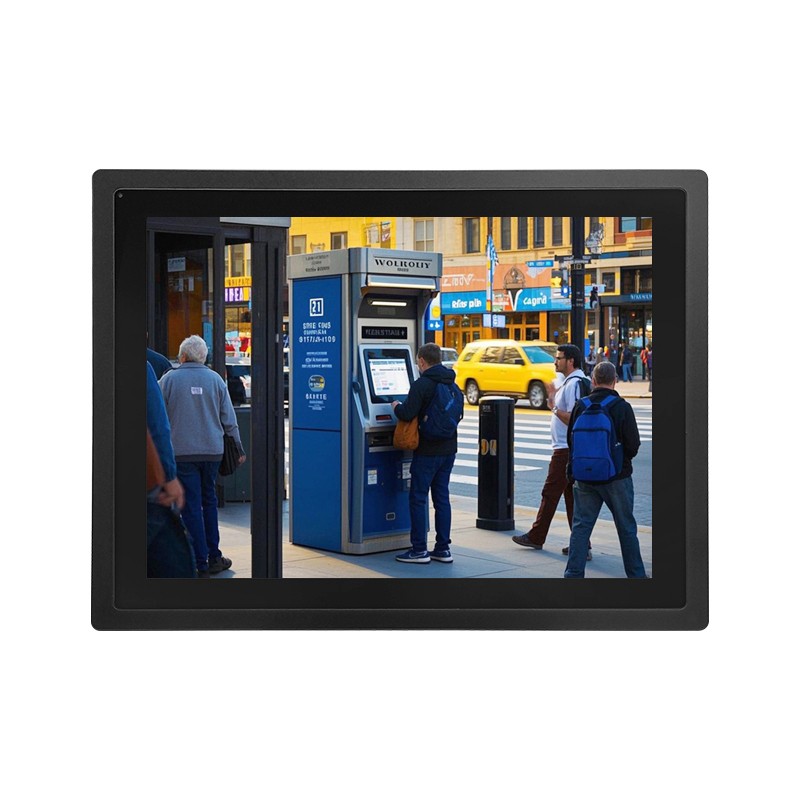 15 Inch Waterproof Touch Screen Monitor VGA HDMI DVI Input