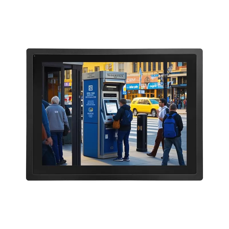 15 Inch Waterproof Touch Screen Monitor VGA HDMI DVI Input