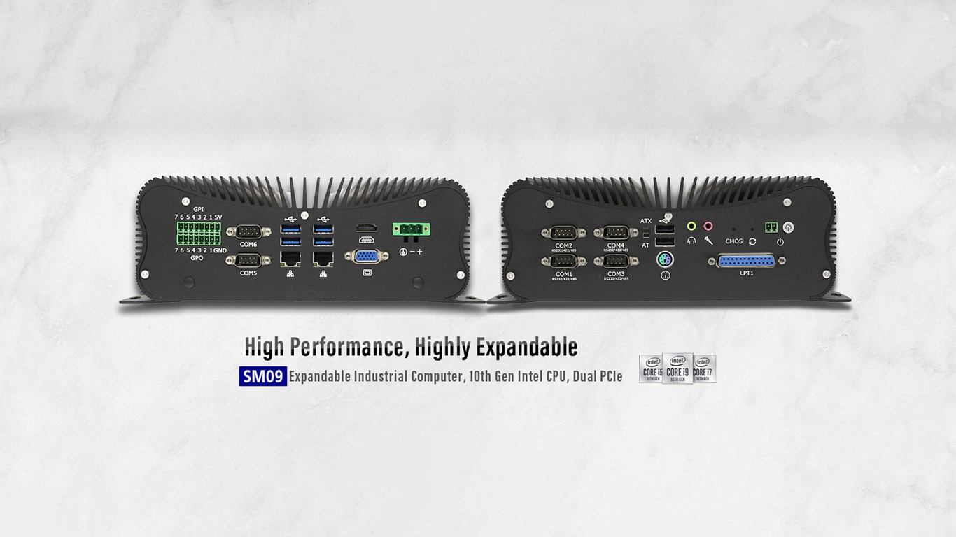 PCIE Fanless Industrial Mini Pc SM09