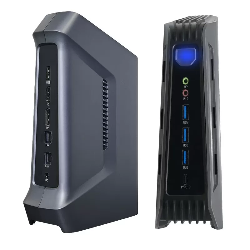Vertical desktop mini computer for office