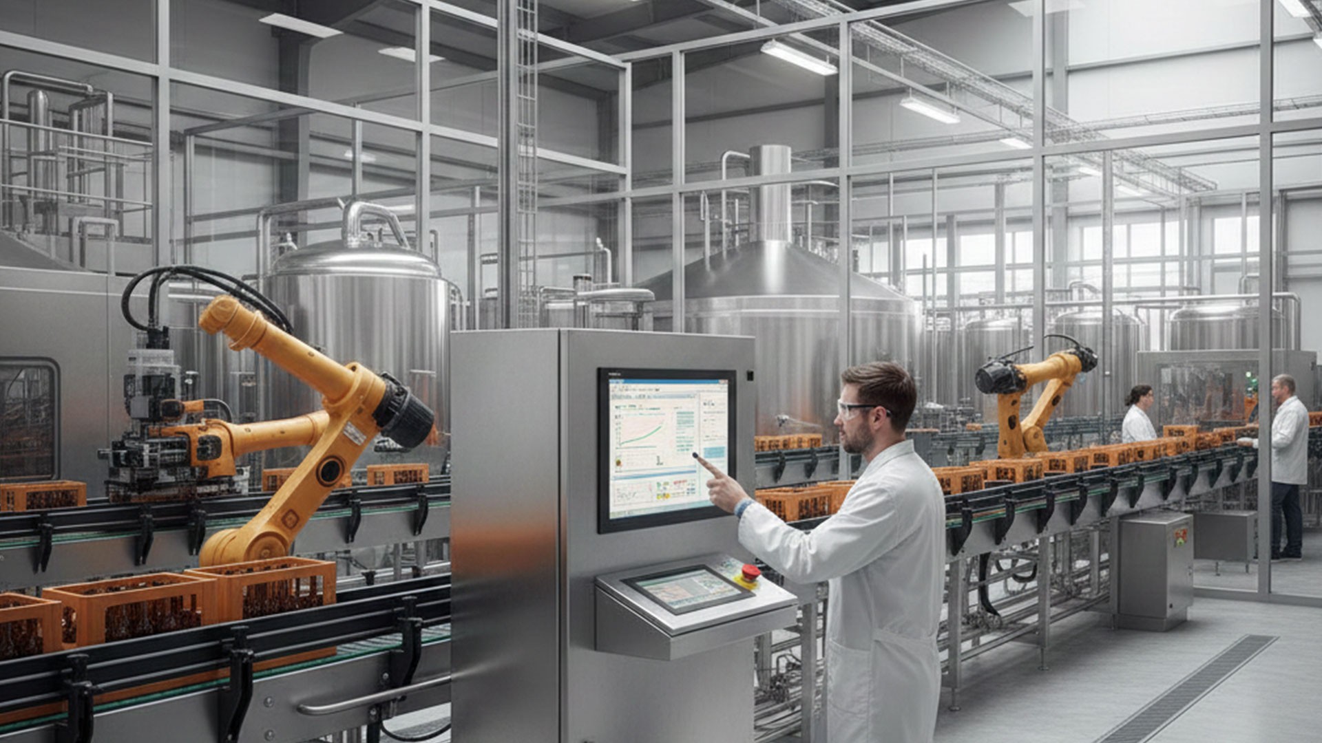 Sihovision industrial panel PCs performing in a brewery